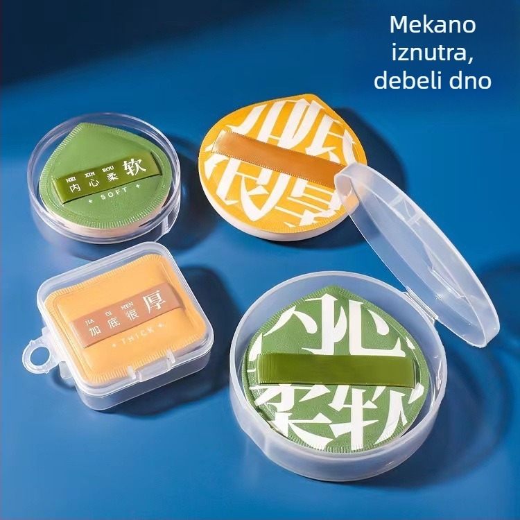 Puder puff u obliku breskve – za suho i mokro nanošenje, hidrofilan, bez lateksa, Originality Beauty