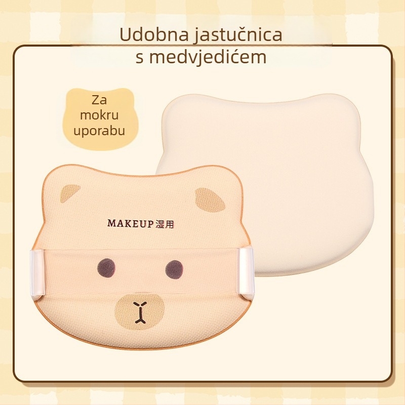 GECOMO set pudrovih puffova – hidrofilični nelatex materijal, kapkovit oblik, za besprijekornu primjenu šminke