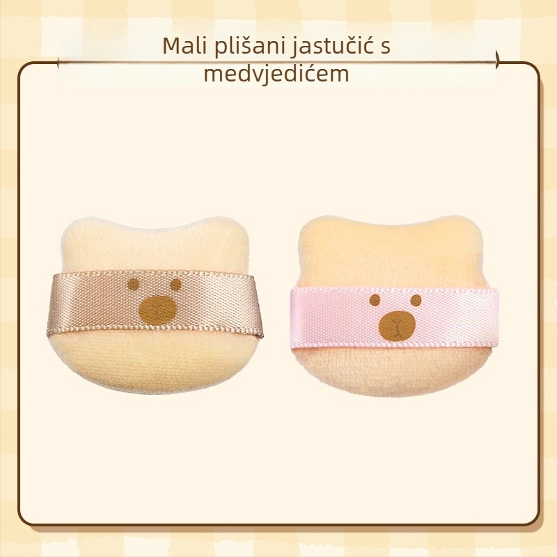 GECOMO set pudrovih puffova – hidrofilični nelatex materijal, kapkovit oblik, za besprijekornu primjenu šminke