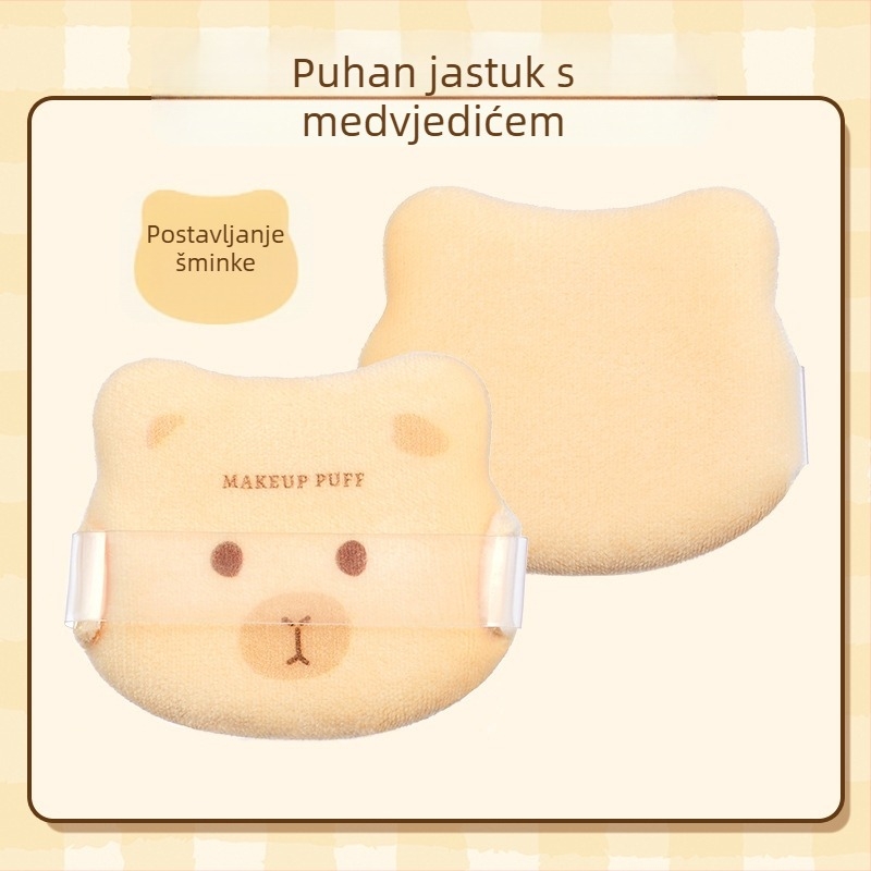 GECOMO set pudrovih puffova – hidrofilični nelatex materijal, kapkovit oblik, za besprijekornu primjenu šminke