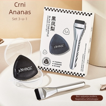 Spužvica za puder za tekuću podlogu s jastukom zraka - suha i mokra dvostruka uporaba, hidrofilična bezLateksa, kapljastog oblika