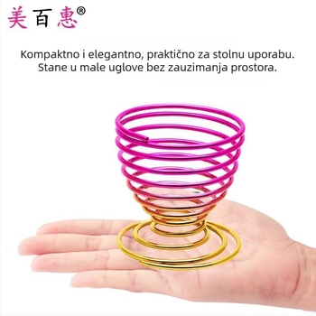 Držač za puder i skladišni stalak za šminku – Ugljična čelik, 0.062 kg, Maybewei, Metalna žična konstrukcija