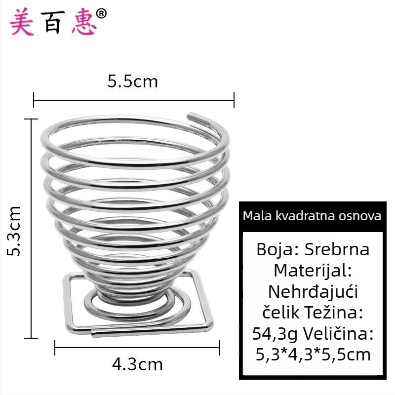 Držač za puder i skladišni stalak za šminku – Ugljična čelik, 0.062 kg, Maybewei, Metalna žična konstrukcija