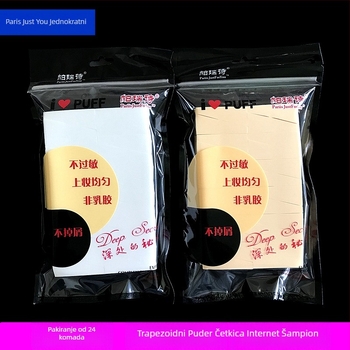 Parry mokra pudrena puff, hidrofilična bez lateksa, oblici trokut i trapez, paket od 24 komada, jednokratna upotreba