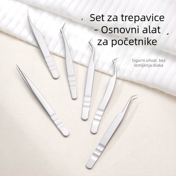 Profesionalne pincete za trepavice s Phoenix dizajnom, visoka preciznost, nehrđajući čelik