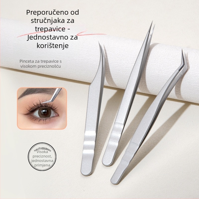 Profesionalne pincete za trepavice s Phoenix dizajnom, visoka preciznost, nehrđajući čelik