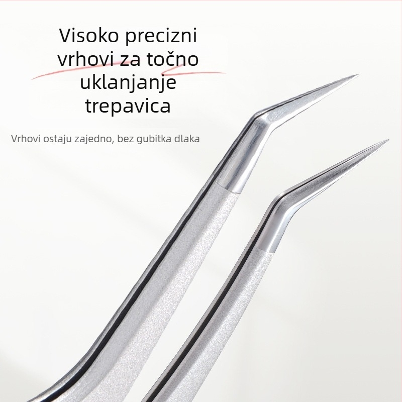 Profesionalne pincete za trepavice s Phoenix dizajnom, visoka preciznost, nehrđajući čelik