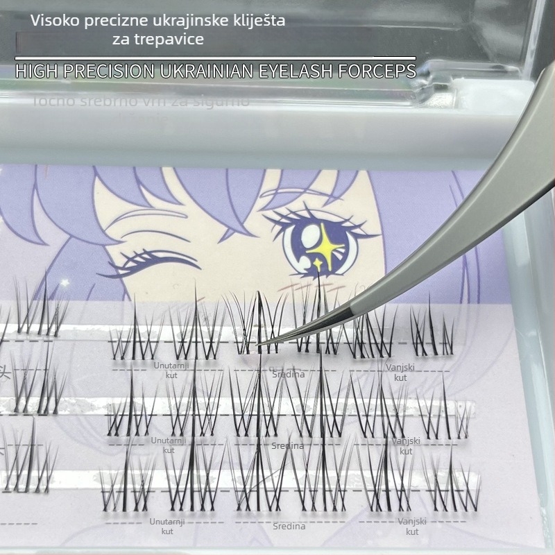 DQD nehrđajući čelik pincete za trepavice – preciznost, ogledni završetak, ručna uporaba za umjetne trepavice