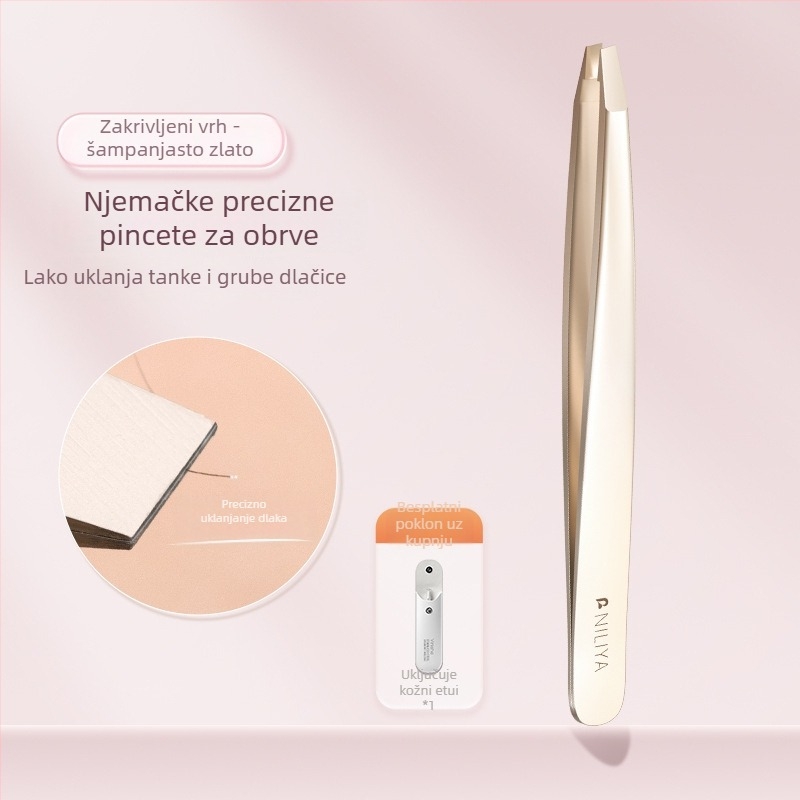 Niliya Visoko precizne pincete za obrve — set alata za obrve, trepavice i tanke dlačice