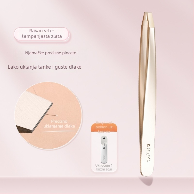 Niliya Visoko precizne pincete za obrve — set alata za obrve, trepavice i tanke dlačice