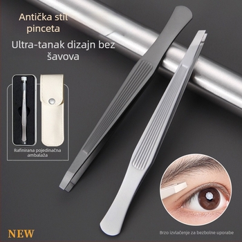 Klip za obrve od nehrđajućeg čelika – pinceta za obrvu, alat za oblikovanje obrva