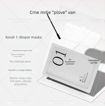 Set nosnih maski za uklanjanje crnih točk — dvostruko čišćenje, uklanjanje crnih točkica, sužavanje pora, kontrola masnoće (Bangwei; paket od 5 kom; rok trajanja 3 godine; kategorija: njega T-zone)