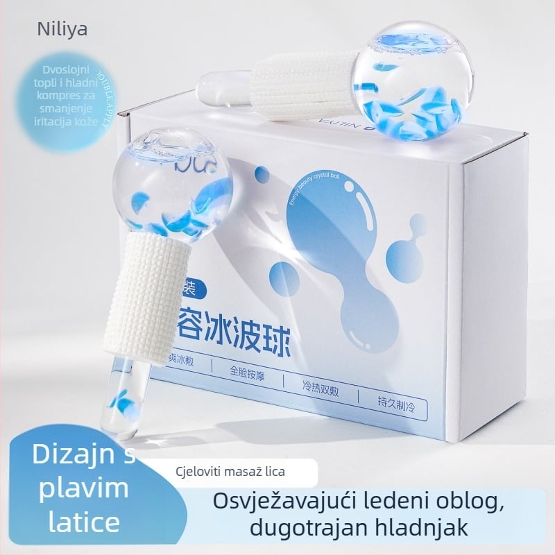 Nilya Uređaj za ljepotu: Ice Wave Ball i Beauty Ice Hammer – ručni masažni uređaj za oči i lice s negativnim ionima, bez električne energije, porijeklo Guangzhou, rok trajanja 3 godine