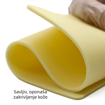 Tattoo praktična koža za obrve, silikon, imitacijska koža, univerzalna upotreba, oko 180 g