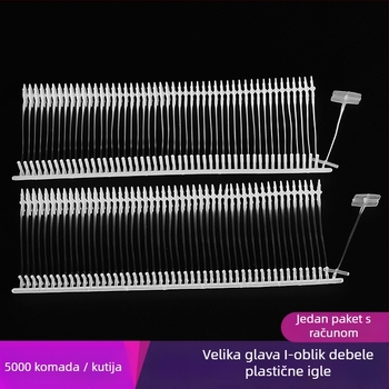 Igla za pistolju za oznake – Velika glava, Debeli plastični materijal, I-oblik prošireni vrh, PP materijal