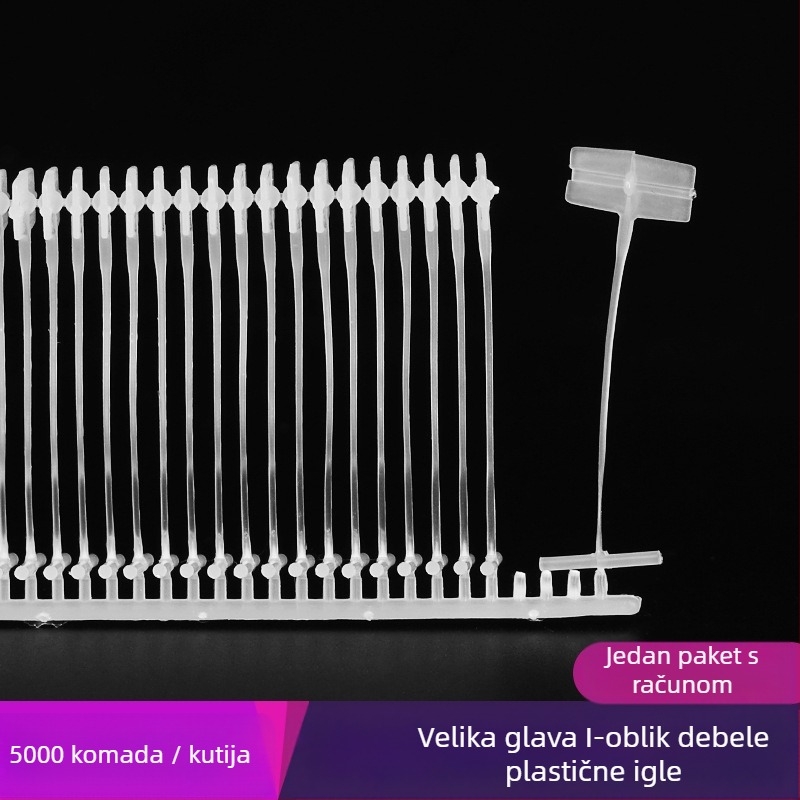 Igla za pistolju za oznake – Velika glava, Debeli plastični materijal, I-oblik prošireni vrh, PP materijal