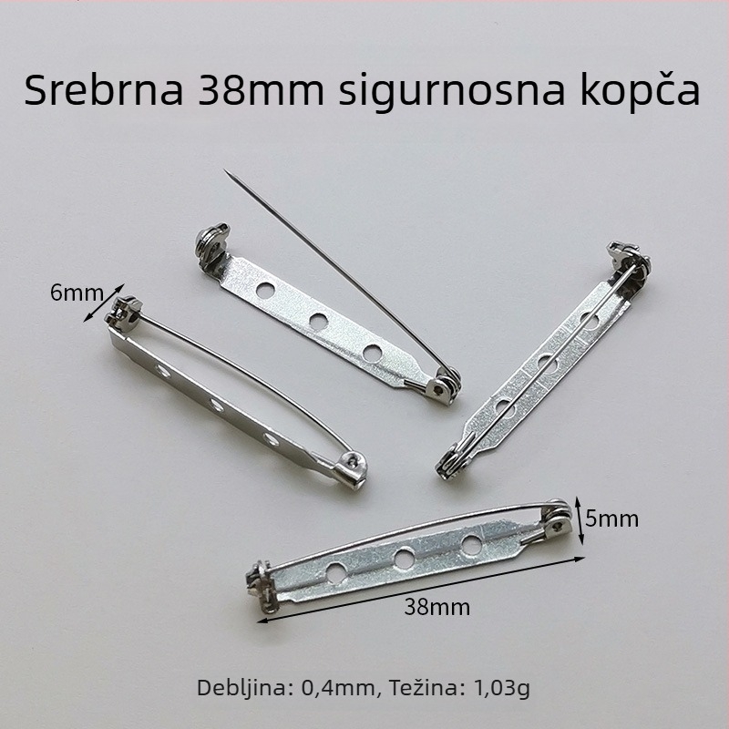 Corsage pin, metalni, moderni minimalistički stil (Materijal: Željezo; Obrada: Elektroplating; Primjena: Odjeća)