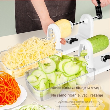 AKL Višenamjenski ručni naribavač za krumpire i povrće – kućište ABS/PS/TPR, oštrica od 420J2 čelika