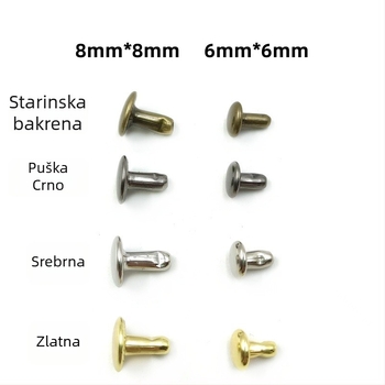 Set alata za ugradnju dvostrukih zakovnica, 120 komada, za kožu i odjeću — Xinghu