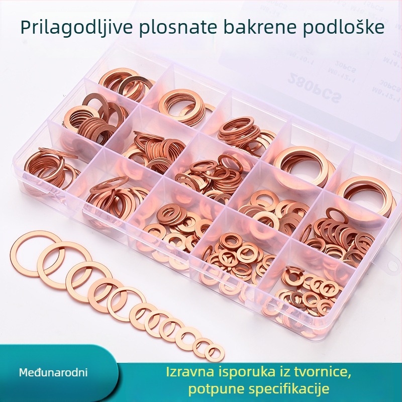 Plosnate bakrene podloške za pomorsko brtvljenje – Materijal: bakar; Namjena: pomorska uporaba; Standard: 6-22