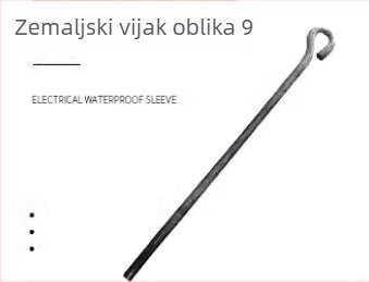 Huilin sidreni vijci za dizalice: oblici 7 i 9, L-oblik, M2416 ugrađeni vijci; Q235 ugljični čelik; čvrstoća 12.9; međunarodni standard; klasa A