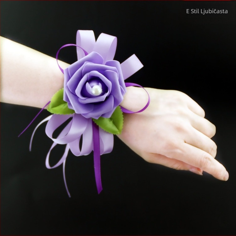 Korejski stil narukvice s cvjetovima za vjenčanje – ručno izrađene, PE materijal, prilagodljive, poklon