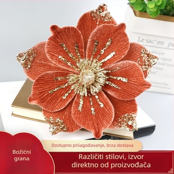 Umetni Magnolia cvijet – tekstilni materijal, marka Xinyang, moderan i minimalistički stil, pogodno za Božić