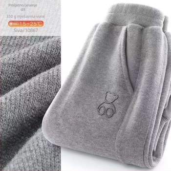 Dječje zimske hlače — Leisure osnovni stil; EVA tkanina; podstava zeca dlaka 91–95%; Za novorođenčad