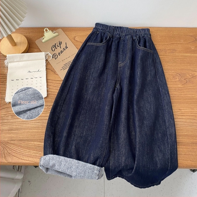 Traperice za dječake s flis podstavom, zimske, ravni kroj, 81% pamuka, Michael marka