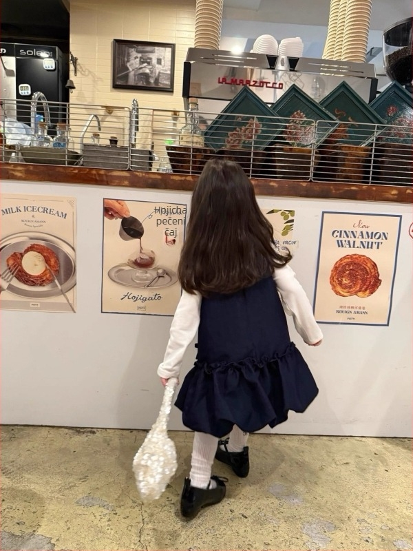 Dječja pamučna haljina s trakama, princeza stil, jednobojni uzorak, podstava od pamuka, jesen 2025