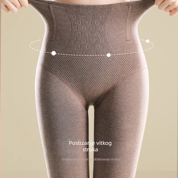 Visoko dugačke čarape s fleeceom od viskoze za žene, jesensko-zimski stil, japanski stil, 18–40 godina