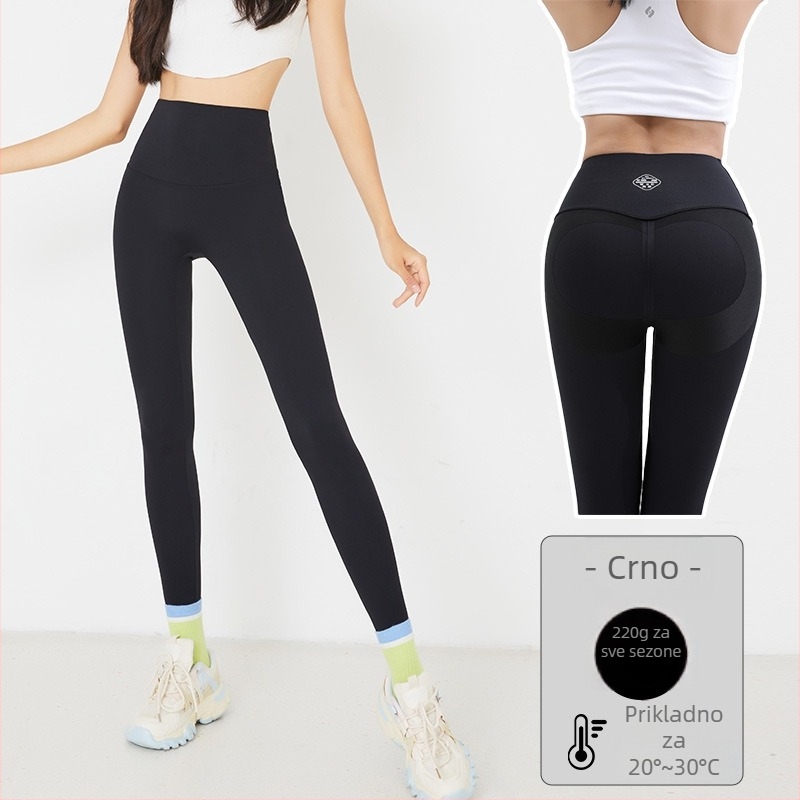 Legice u stilu ajkule s fleece podstavom, najlon-spandeks smjesa, duljina 9/10, Barbie uzorak, podizanje stražnjice