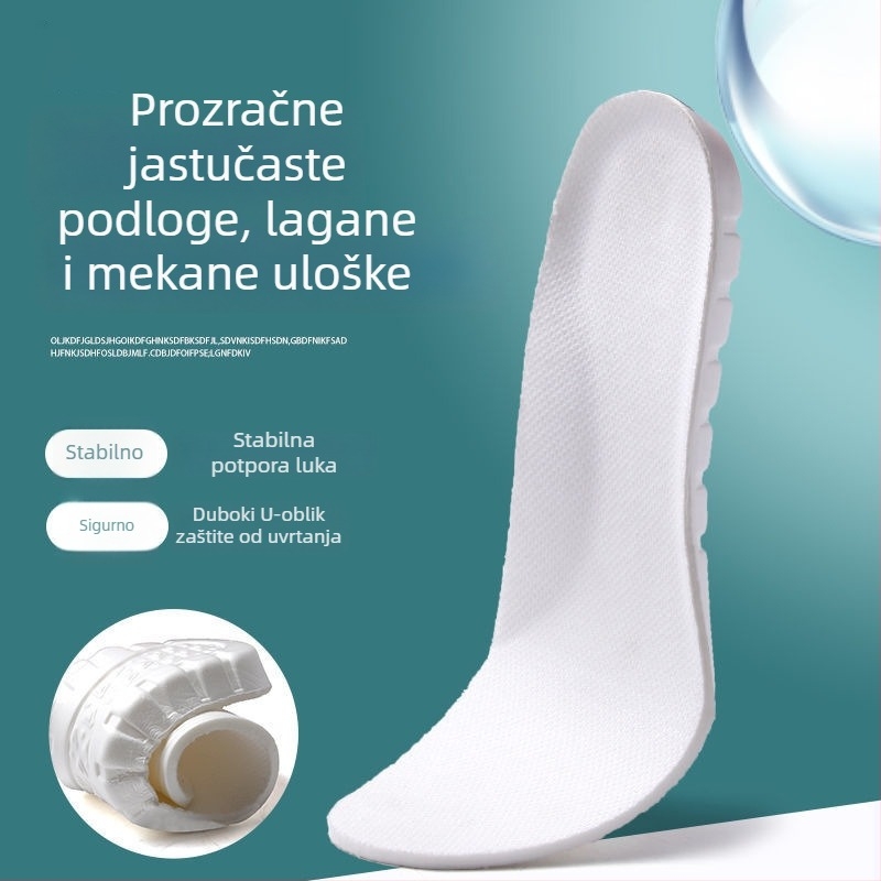 EVA ulošci za sportske cipele – unisex, cijeli uložak, povećanje visine, pogodni za tenisice, kožne, casual i radne cipele, sve sezone