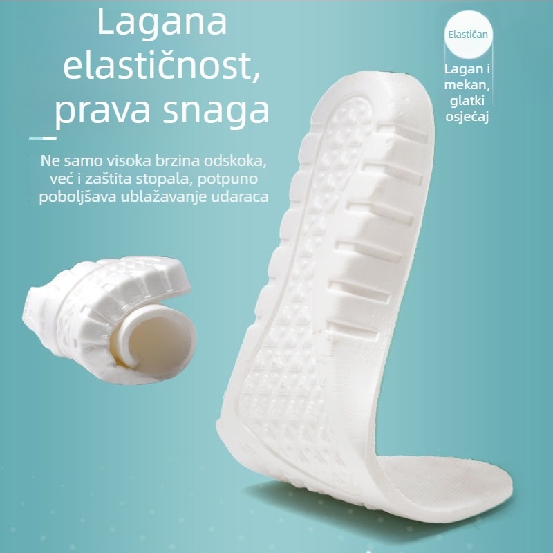 EVA ulošci za sportske cipele – unisex, cijeli uložak, povećanje visine, pogodni za tenisice, kožne, casual i radne cipele, sve sezone