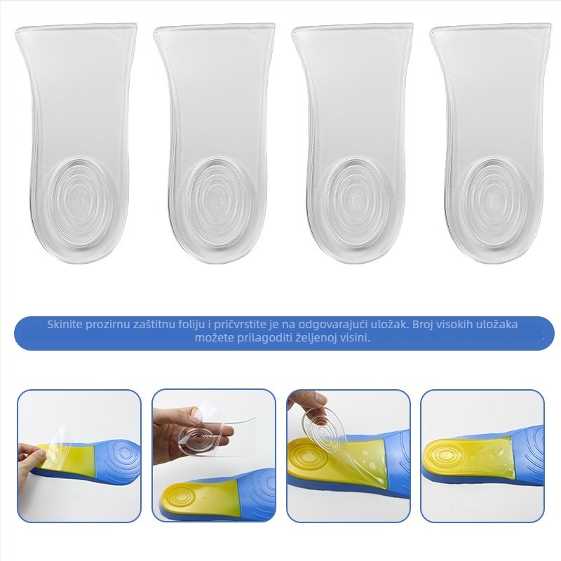 Podešavajuća nevidljiva stielka za povećanje visine, PU polustelka, upija znoj