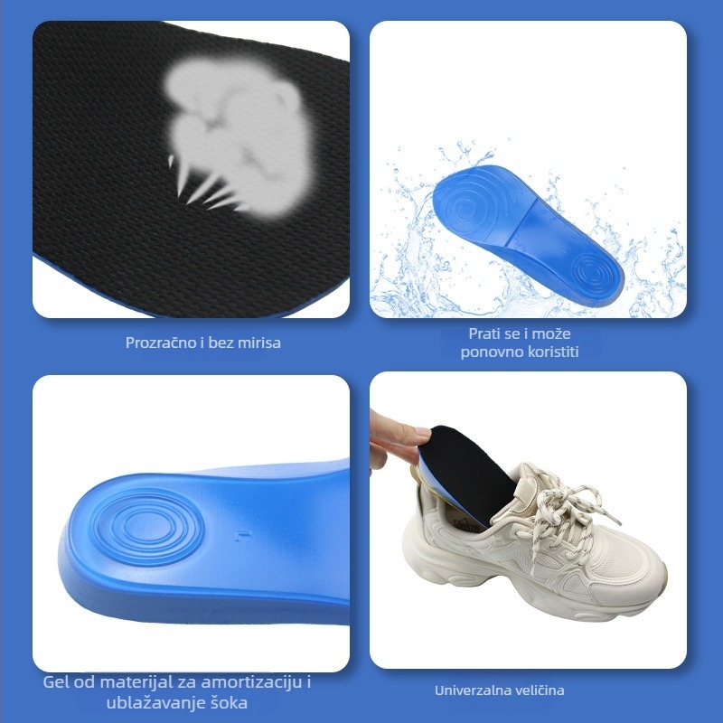 Podešavajuća nevidljiva stielka za povećanje visine, PU polustelka, upija znoj