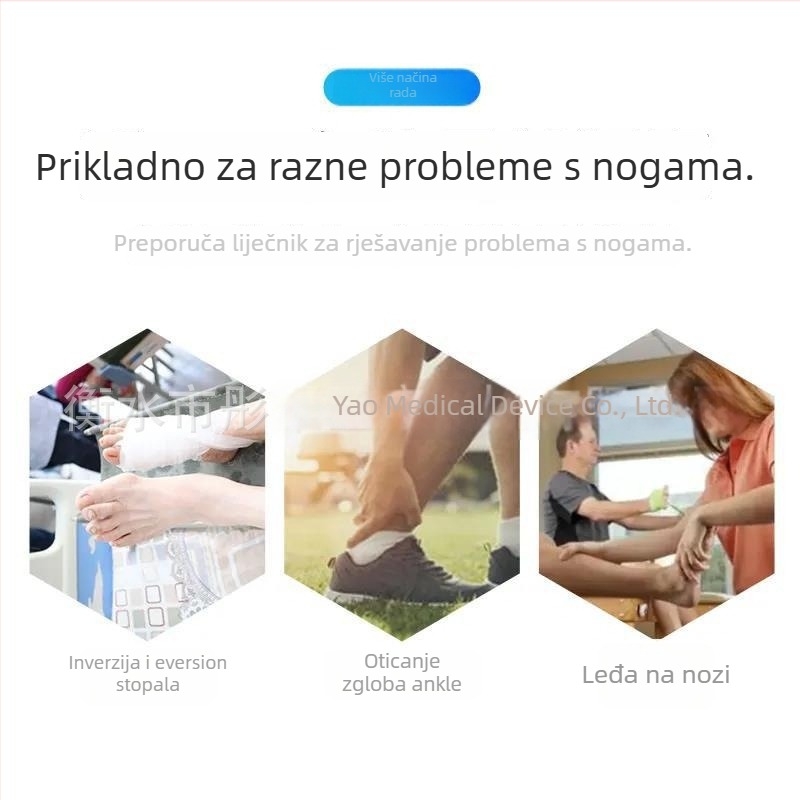 Ortez gležnja i stopala za unutarnje nošenje – korekcija Varus, model ZT, Tong Yao, kompozitni materijal