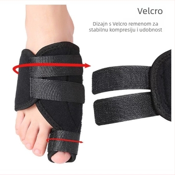 Ortoza Hallux valgus za palac - elastična pamučna potpora s Velcro - Princess serija