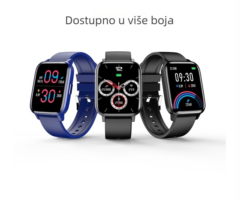GW24 sportski pametni sat s praćenjem otkucaja srca, krvnog tlaka i zasićenja kisikom; IP67 vodootporan; praćenje sna; pametne obavijesti