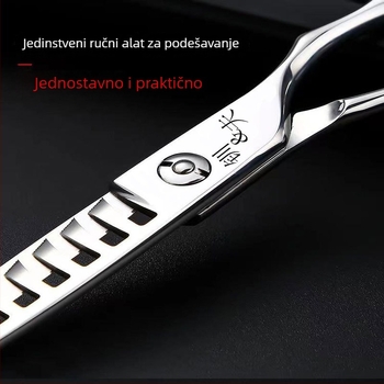 Jifu škare za razrjeđivanje kose, 50% razrjeđivanja, 10 zubi, težina 0,1 kg