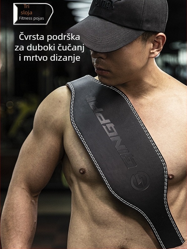 Pojas za dizanje utega od mikrovlakna — mikrovlakno, zaštita struka, podrška struka, za fitness