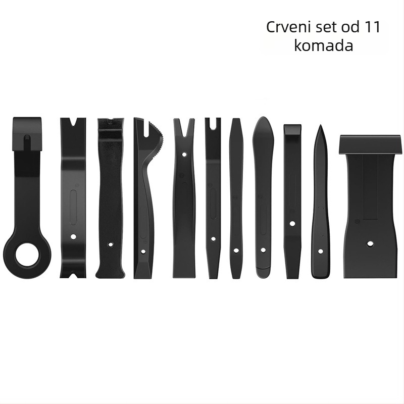 11-dijelni set alata za demontažu unutrašnjosti automobila (PP) za panel vrata i audio sustav
