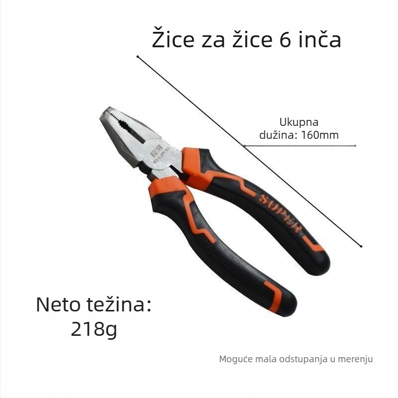 Klešta s ravnim čeljustima – industrijske kvalitete, višenamjenska, uštedu snage, nepoznata legura