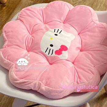 Plišena jastučnica za stolicu s mačjim anime motivom, punilo PP pamuk, za dnevni boravak i spavaću sobu