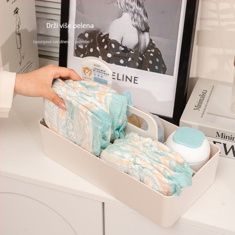 Kutija za pohranu pelena za bebu - PET plastični stolni organizator, Original good 38011446, dnevni boravak, moderan minimalistički stil