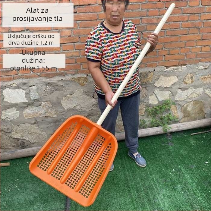 Plastična lopata za filtriranje tla s čvrstim šupljim kućištem i ugrađenim sitom, za arašide i kukuricu (Podrijetlo: Drugo; Marka: Drugo; Opseg primjene: Drugo)