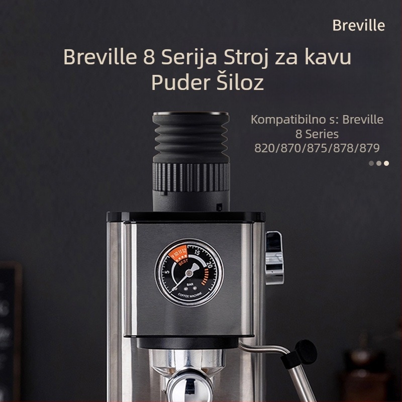 Breville 875/880 alat za čišćenje spremnika zrna – aluminijska legura i silikon gel, moderan jednostavan dizajn