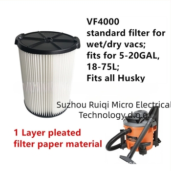 VF4000-1 HEPA filter za usisavač Ridgid – filter zraka, 220V, 100W, pogodan za 51–100 m²