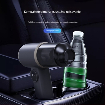 Usisavač za auto, ručni, USB napajanje, ugrađena baterija 1001–1600 mAh, usis 4100–5000 Pa, trajanje rada 1–3 h, napon ≤36V