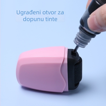 Pečat 005, 60×37×30 mm, plastika, cilindričan